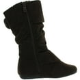 thumbnail image 2 of Link Klein-85K Girls Two Buckle Side Zipper Faux Suede Boots, 2 of 4