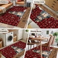 thumbnail image 5 of 2.7'x5' Area Rugs, Christmas Snowman Indoor Outdoor Area Rug for Living Room Bedroom, Red Black Plaid Winter Snowflake Washable Bathroom Rugs Kitchen Floor Carpet Mats Home Decor Aesthetic, 5 of 8