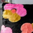 thumbnail image 3 of SAFAVIEH Flower Child Fur 20" x 20" Floral Plush Pillow, Multi, 3 of 4