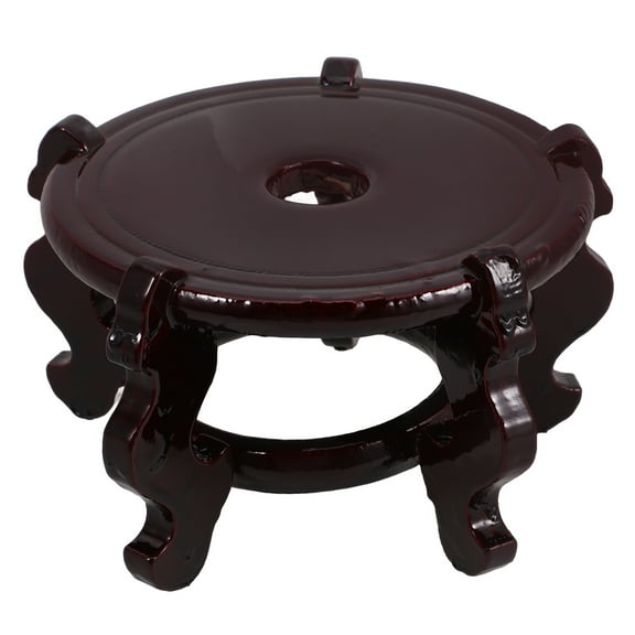 MERRYHAPY Antique Wooden Flowerpot Pedestal with Smooth , Easy to Clean, Plant Stand for Indoor and Outdoor Use