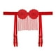 thumbnail image 2 of Gibobby Calzones para mujer sexy Ropa interior de mujer Tangas Bikini de encaje Bragas G String Tanga Ladie Tanga Liguero Ropa interior(Rojo,Talla única), 2 of 3