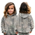 thumbnail image 4 of Camo Sweatshirts for Girls Toddler & Kids Maple Leaf Oversized Crewneck Sweatshirts Winter Fleece Pullover Hoodies Fashion Long Sleeve Drop Shoulder Clothes, 4 of 6