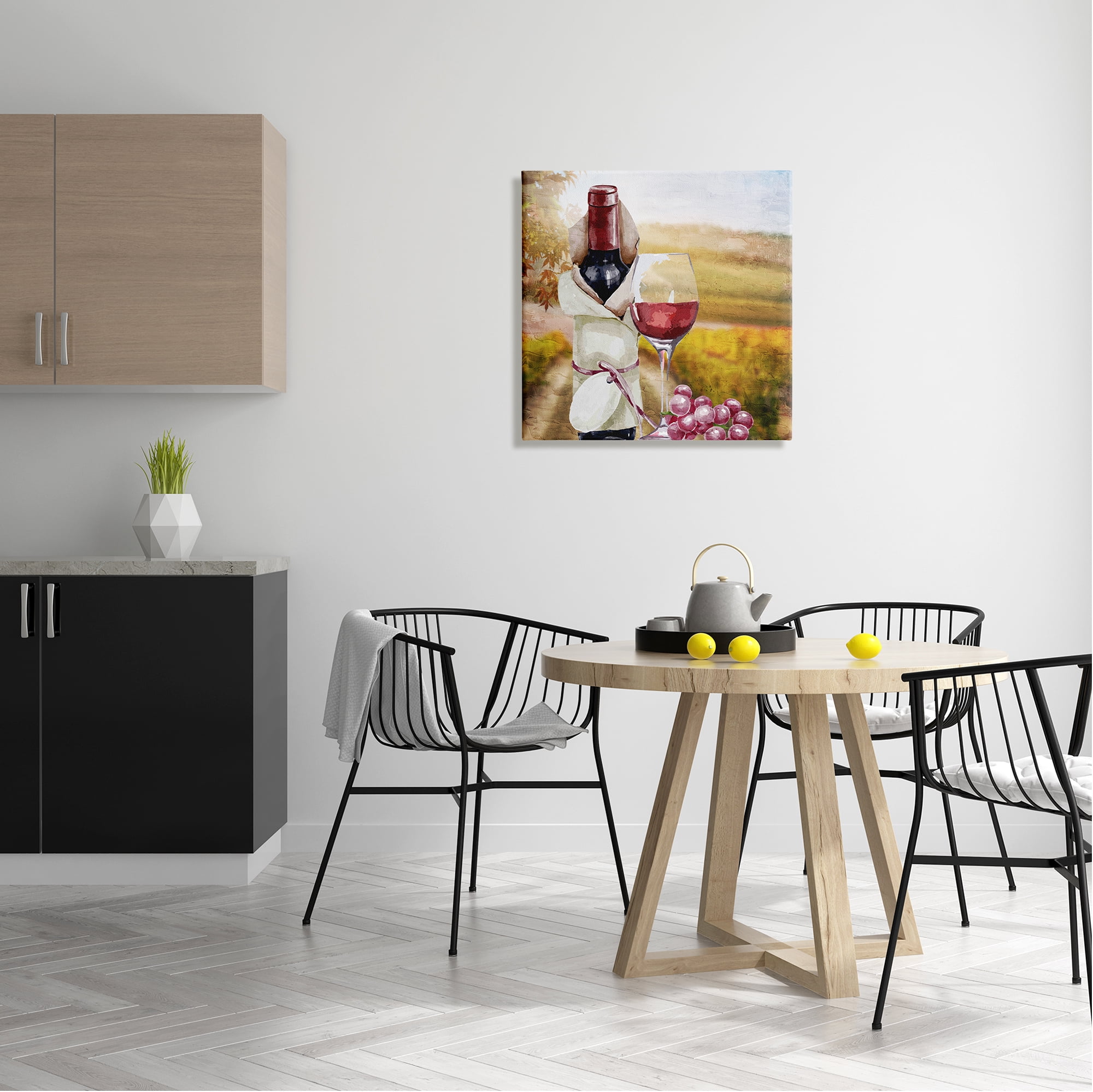 Stupell Industries Wine Bottle Scenery Food & Beverage Painting Gallery Wrapped Canvas Print Wall Art, 24 x 24