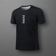 thumbnail image 5 of Fashion Gradient Print T Shirt For Men Summer Breathable Short Sleeve Tops Outdoor Run Fitness Sports T-Shirt Loose O-neck Tees, 5 of 7