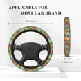 thumbnail image 5 of Goofa Dancing African Womans Pattern Elastic Stretch Steering Wheel Cover,Universal 15 inch, Microfiber Breathable Ice Silk, Anti-Slip, Odorless, Easy Carry, 5 of 8