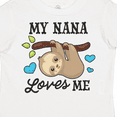 thumbnail image 4 of Inktastic My Nana Loves Me with Sloth and Hearts Boys or Girls Toddler T-Shirt, 4 of 5