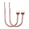 thumbnail image 2 of Travelwant 1 Pair Curtain Holdbacks, Curtain Drapery Holdbacks, U Shaped Hook Wall Mounted Tassel Curtain Tieback Hook Drapery Tiebacks with Clear Crystal Ball Curtain Accessories-6.3" x 2.6", 2 of 7