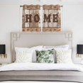thumbnail image 3 of Vintage Farmhouse Kitchen Curtains Window Panels, Retro Home Text Country Star Wooden Insulated Window Treatment Curtain, Grommet Curtains for Bedroom/Living Room/Bathroom, 2 Piece 42"Wx54"L, 3 of 8