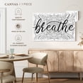 thumbnail image 5 of Elephant Stock Breathe Zen Pattern Wall Art - Horizontal Canvas Wall Art - Bathroom Wall Decor - Inspirational And Typography Canvas - White And Black Decor - 12" x 8", 5 of 8