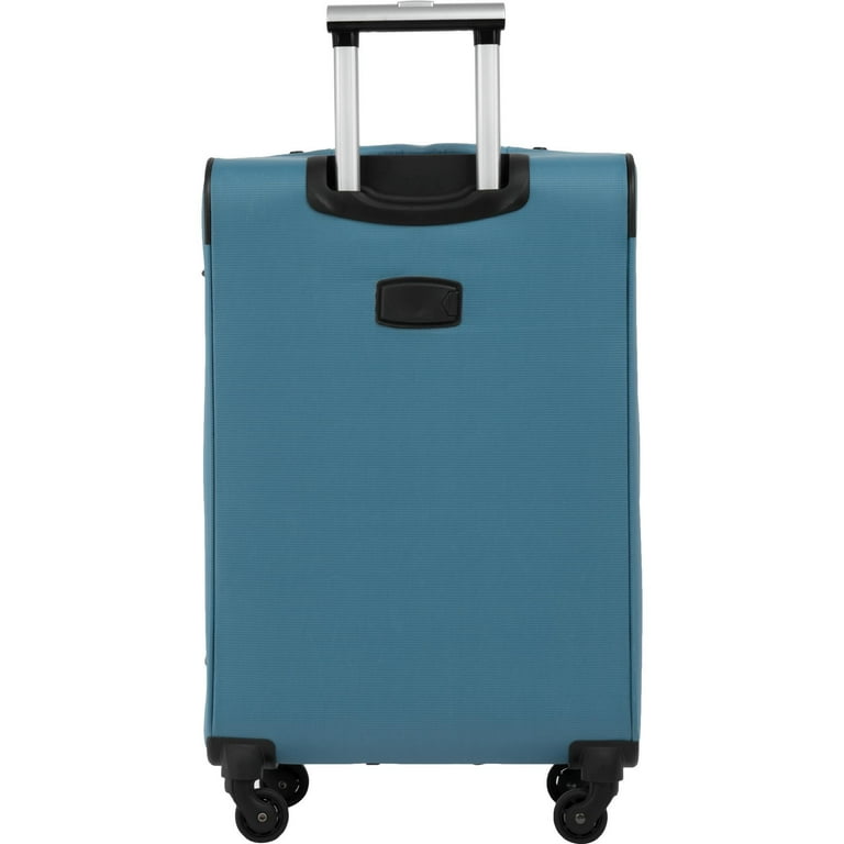 Zimtown Expandable 3 Piece Softside Suitcase Luggage Set Lightweight Luggage Travel 22in 26in 30in Azure Blue