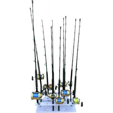 Dev Fishing 16 Fishing Pole Bent Butt Rod Storage Rack Stand Marine Board Heavy Duty