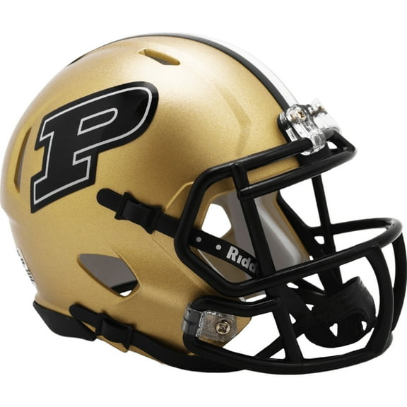 Purdue Boilermakers Gold 2023 Riddell NCAA Speed Mini Helmet
