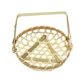 thumbnail image 4 of Cesta tejida decorativa multifuncional con asa, cesta de bambú, cesta de almacenamiento para M, 4 of 9