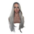 thumbnail image 2 of Pelucas para Mujer Peluca Larga Sintética Sintética Cosplay Peluca Larga de Pelo - Gris Baoblaze Pelucas de mujer, 2 of 8