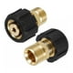 thumbnail image 1 of Adaptador de manguera Toystoory lavadora a presión M22 15mm 2 uds Metal, 1 of 6