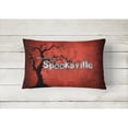 thumbnail image 2 of Carolines Treasures SB3008PW1216 Welcome to Spooksville Halloween   Canvas Fabric Decorative Pillow 12H x16W multicolor, 2 of 3