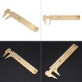 thumbnail image 2 of LHCER Caliper Ruler, mm/inch Vernier Caliper,1pc Brass Sliding Gauge Vernier Caliper Ruler Measuring Tool Double Scales mm/inch, 2 of 8