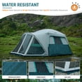thumbnail image 4 of 6 Person Family Cabin Tent with Screen Porch, DMH OUTDOORS Camping Tent for Outdoor Camping Backyard Green, 4 of 9
