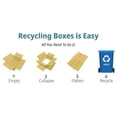 thumbnail image 2 of - 6x6x4 Pack of 100 Corrugated Cardboard Packing Shipping Mailing Moving Carton Boxes, 2 of 4