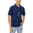 thumbnail image 2 of TACVASEN Men's Golf Shirt Quick Dry Performance Sports Short Sleeve Casual Outdoor Tennis Golf Polo Shirts Navy L, 2 of 5