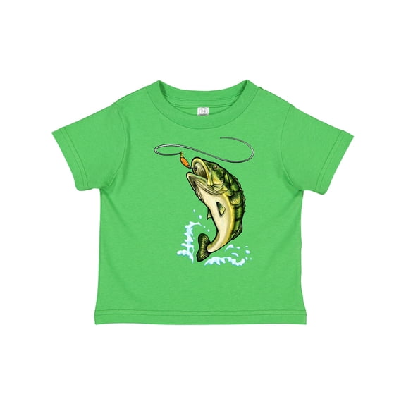 Inktastic Leaping Bass Fish Boys or Girls Toddler T-Shirt