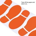 thumbnail image 5 of 7.9x3.3" Footprints Floor Stickers Footprint Wall Stair Decal Sticker, Orange 8 Pairs, 5 of 6
