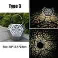 thumbnail image 4 of Hanging Solar Lantern, LED Solar Powered Lantern Light 8 Hours Night Lighting Beautiful Hollow Pattern IP44 Waterproof Rustproof  For Garden, 4 of 8