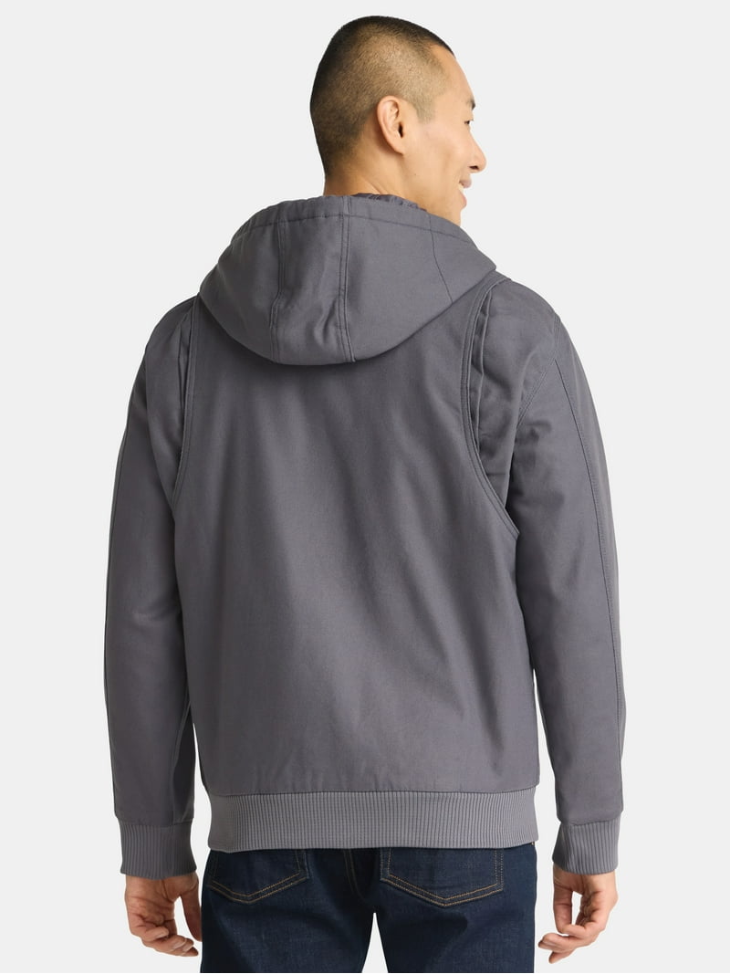 Brahma Men's and Big Men's Insulated Hooded Workwear Jacket