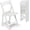 White, variant on Garden and Patio Folding Chair Set of 4 for Event and Wedding, Lightweight with Padded Seat, Water-Proof, Double Braced Frame, Non-Slip Feet, 350LB Capacity (Brown)