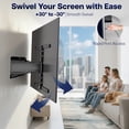 thumbnail image 3 of VIVO Low Profile Telescoping TV Wall Mount for up to 90" Screens, 3 of 8