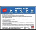 thumbnail image 5 of Hanes Wicking Cotton Masks, 10-Pack Black ONE SIZE Unisex, 5 of 5