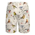 thumbnail image 6 of Kdxio Little Birds Pattern Mens Casual Shorts - Drawstring Summer Beach Sports Shorts for Men, 6 of 9
