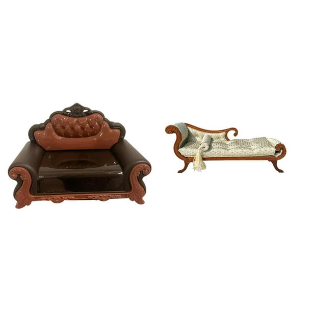 Sofá En Miniatura, Sillón Individual, Modelo De Sofá Cama De Madera, Accesorio De Bricolaje, Muebles En Miniatura Para Micropaisaje, Decoraciones De Regalo, Mini Banco, Sillón Para Casa De