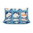thumbnail image 3 of 3 Pcs Soft Bedding Set, Includes 1 Duvet Cover with Zipper And 2 Pillow,Shams Cartoon Cute Cat Full(79"×90"), 3 of 8