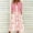 Pink, variant on 2025 Womens 2 Piece Set Fashion Printed V Neck Long Dress with Jacket Cardigan Wedding Guest Floral Print Midi Dresses with Pockets Pink M