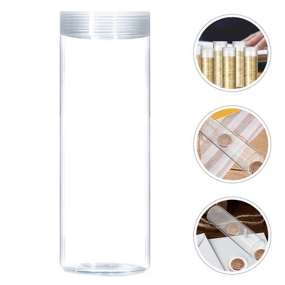 HEATSHAKING 10Pcs Quarter Storage Tubes for Coin Holders Collectibles Prevent Scratching Transparent Material