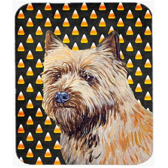 Cairn Terrier Candy Corn Halloween Portrait Mouse Pad, Hot Pad or Trivet