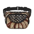 thumbnail image 1 of Easygdp USA Sunflower Flag Fanny Packs para Mujeres y Hombres, Bolsa de Cinturón, Bolsos de Cruz para Trabajo/Correr/Senderismo, 1 of 9
