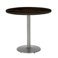 thumbnail image 4 of KFI Studios Urban Loft 2.5' Round Bistro Table, Espresso, Silver Base, 4 of 6