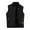 AG141# Black, variant on Male Solid Color Plus Size Vest Coat Stand Collar Coat Sleeveless Zipper Fly Pocket Coat Vest Casual Outdoor Comfort Daily Wear