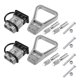 thumbnail image 1 of Universal Car Battery Quick Connector, Battery Quick Disconnect Wire Harness Plug Kit, 2 Gauge 175A, Plastic Metal, Gray, 2 Set, 1 of 7