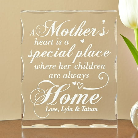 Her Special Place - Personalized Her Heart is a Special Place Block, Mother