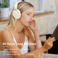 thumbnail image 5 of Bluetooth Headphones Over Ear, 68 Hours Playtime Wireless Headphones with Mic, Foldable Adjustable Lightweight HiFi Stereo Headset, 5 of 7
