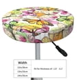 thumbnail image 4 of Haiem Butterflies2 Cushion Round Bar Chair Seat Cover Bar Chair Cushion Covers Elastic Washable Bar Chair Cover,Protects from Scratches and Stains-12 inch, 4 of 7