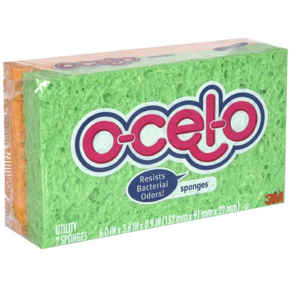 2 Pack OCelO Utility Sponges, Colors May Vary 2 ea