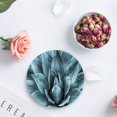 thumbnail image 4 of FMSHPON Natural Plant Green Agave Tequila Set of 6 Round Coaster for Drinks, Absorbent Ceramic Stone Coasters Cup Mat with Cork Base for Home Kitchen Room Coffee Table Bar Decor, 4 of 6