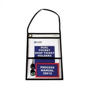 C-Line 2-Pocket Shop Ticket Holder w/Setrap, Black Stitching, 150-Sheet, 9 x 12, 15/Box, Each
