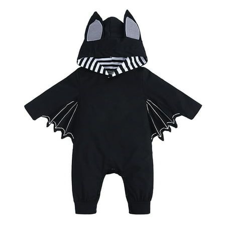 

MARCUVMK My First Outfit Baby Boy Girl Clothes Bat Clothes Hoodie Romper Playsuit Jumpsuits Halloween Costumes