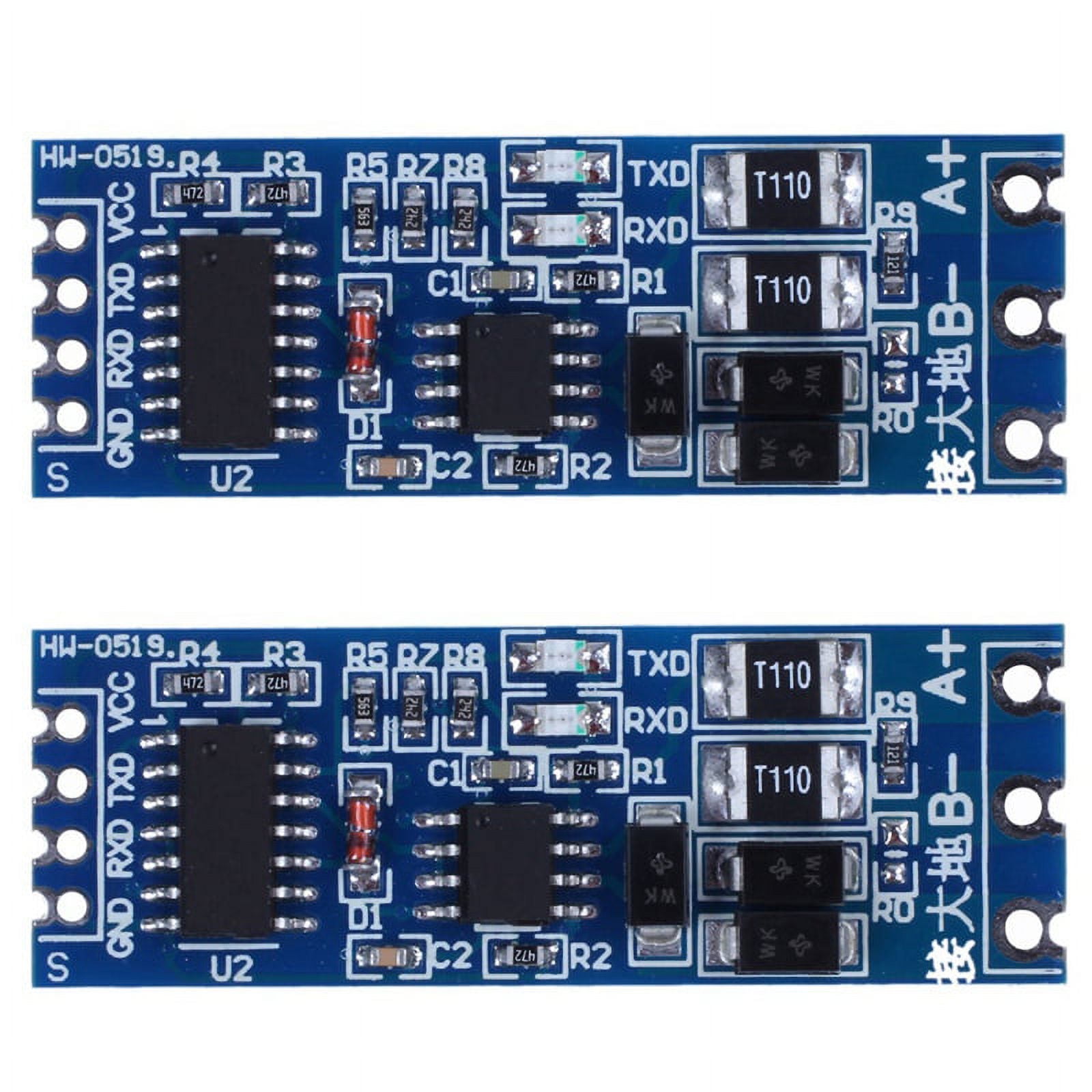 Adaptador 2X TTL a RS485 Módulo convertidor de nivel UART de puerto ...