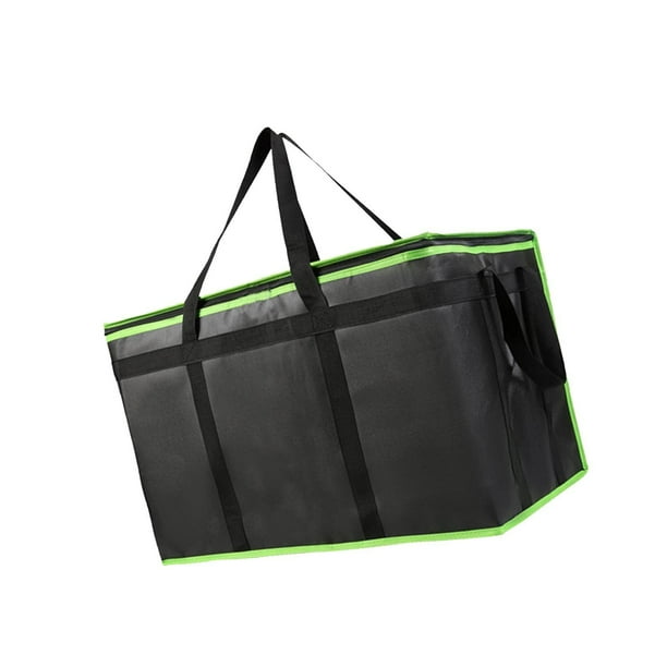 Bolsa térmica para entrega de pizza Bolsas térmicas para pizza para viajes Picnic Personal negro y verde